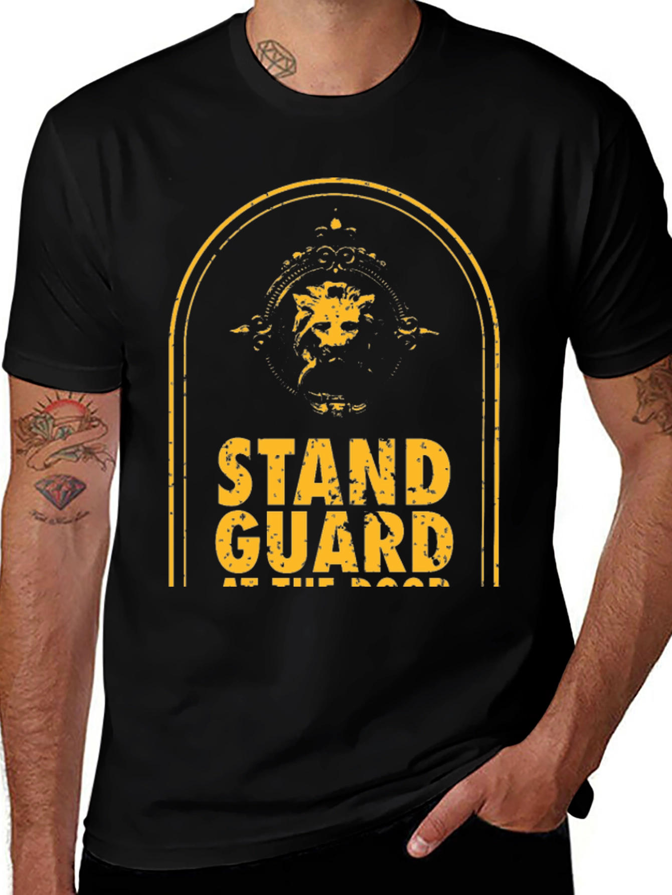 Stand Guard T-Shirt - Lion Graphic Tee