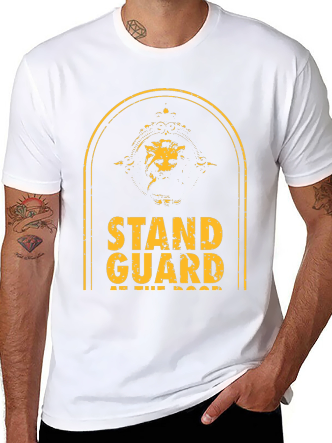 Stand Guard T-Shirt - Lion Graphic Tee