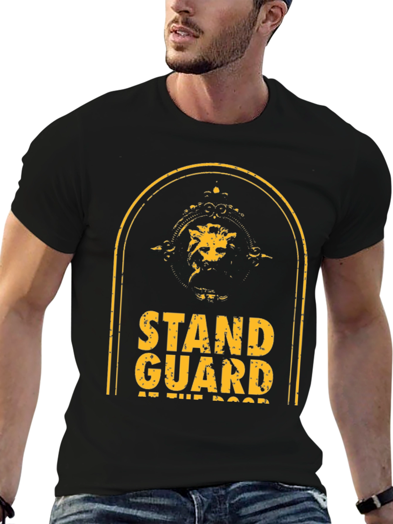 Stand Guard T-Shirt - Lion Graphic Tee