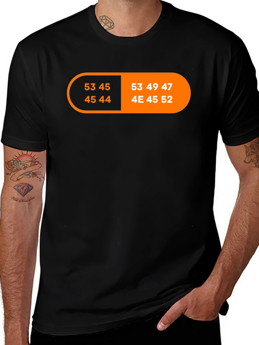 Code T-Shirt: 53 45 45 44 53 49 47 4E 45 45 52 Black