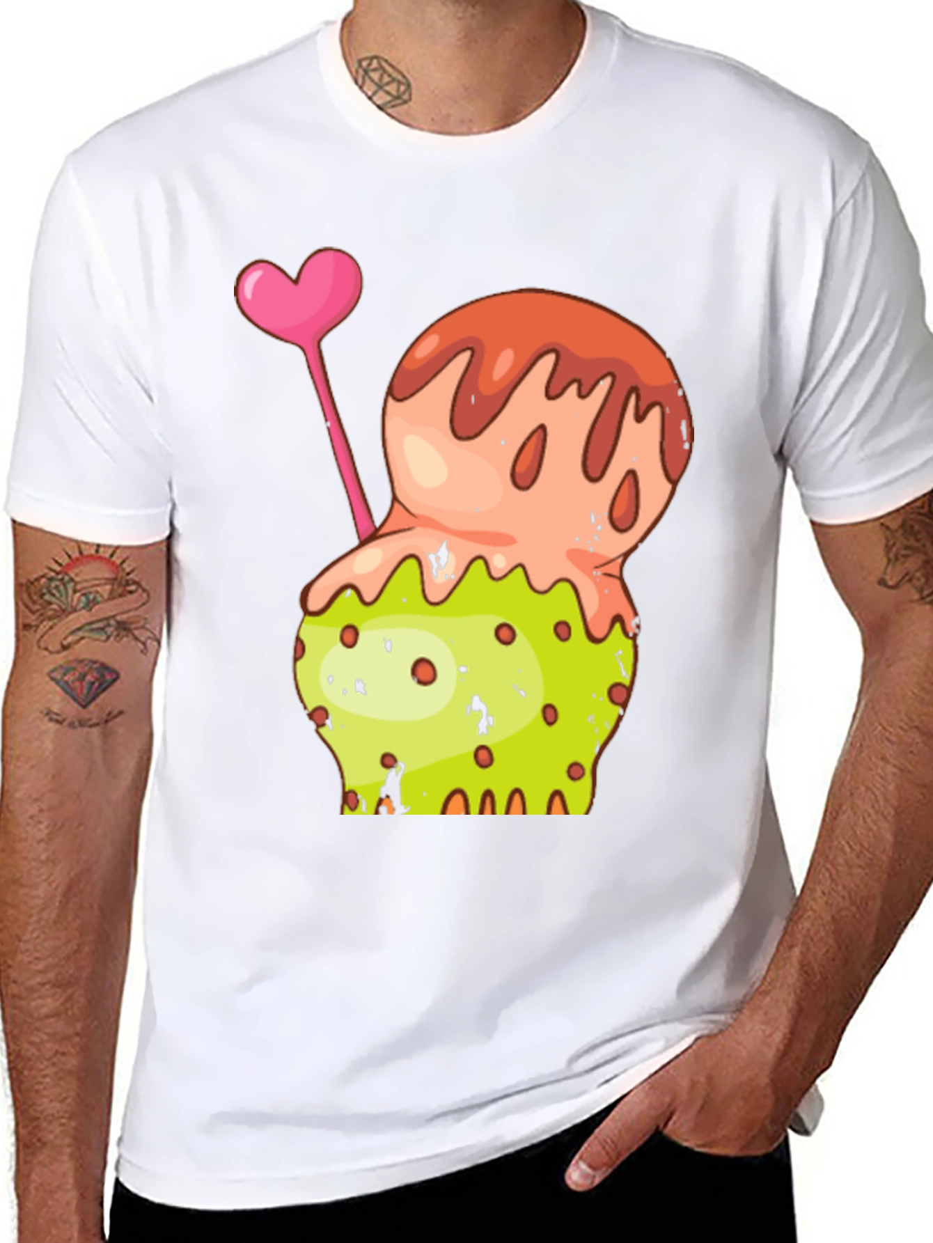 Funky Ice Cream Graphic T-Shirt
