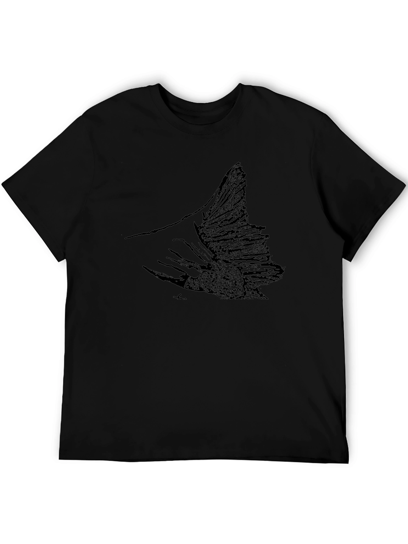 Black Fish Tail Graphic Tee