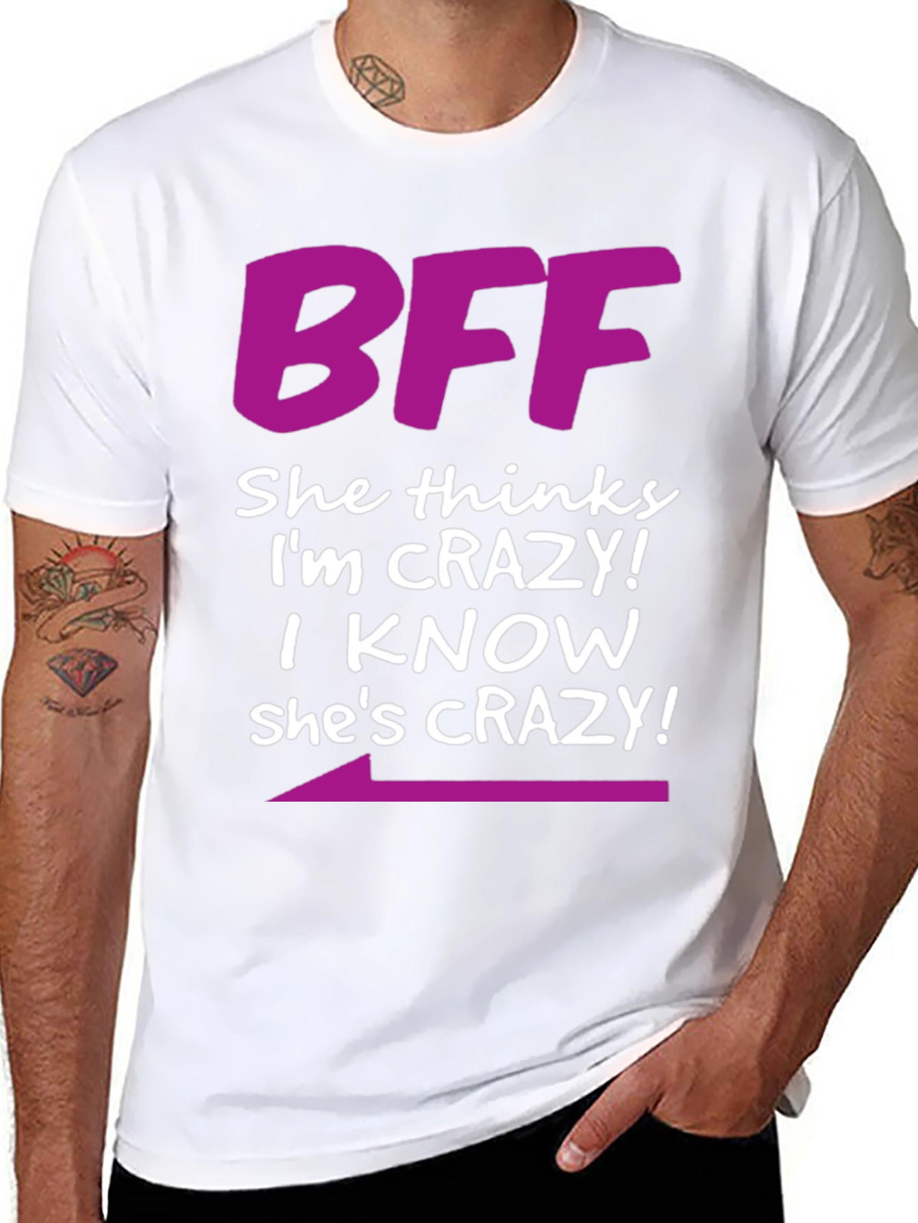 BFF Crazy Matching T-Shirt