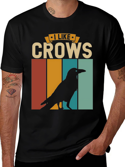 I Like Crows Retro Graphic Tee