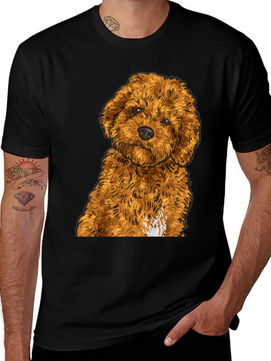 Cute Dog Graphic Tee - Unisex Black T-Shirt