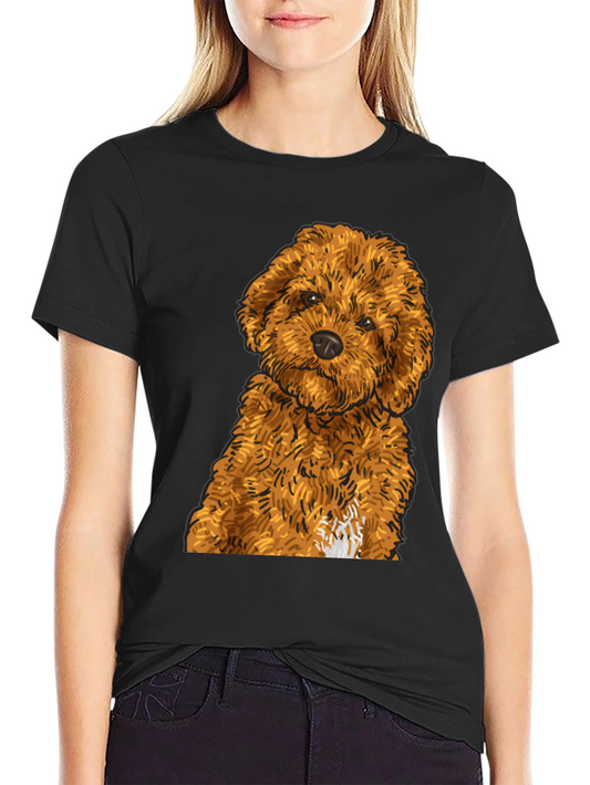Cute Dog Graphic Tee - Unisex Black T-Shirt