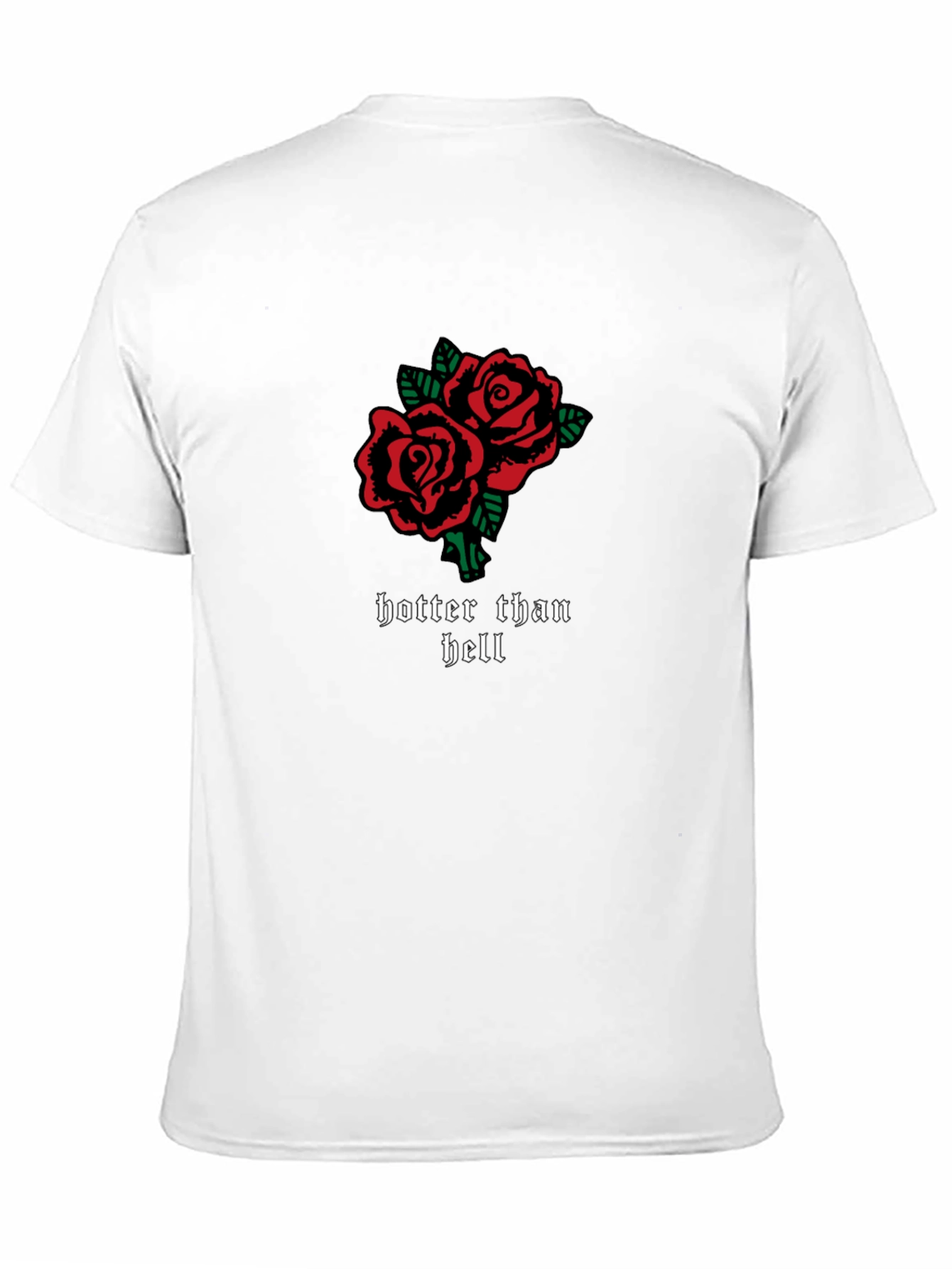 Hotter Than Hell Roses Graphic Tee - Black
