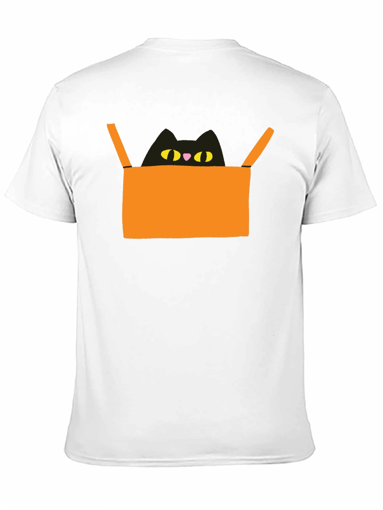 Cat in Box Graphic Tee - Unique Design