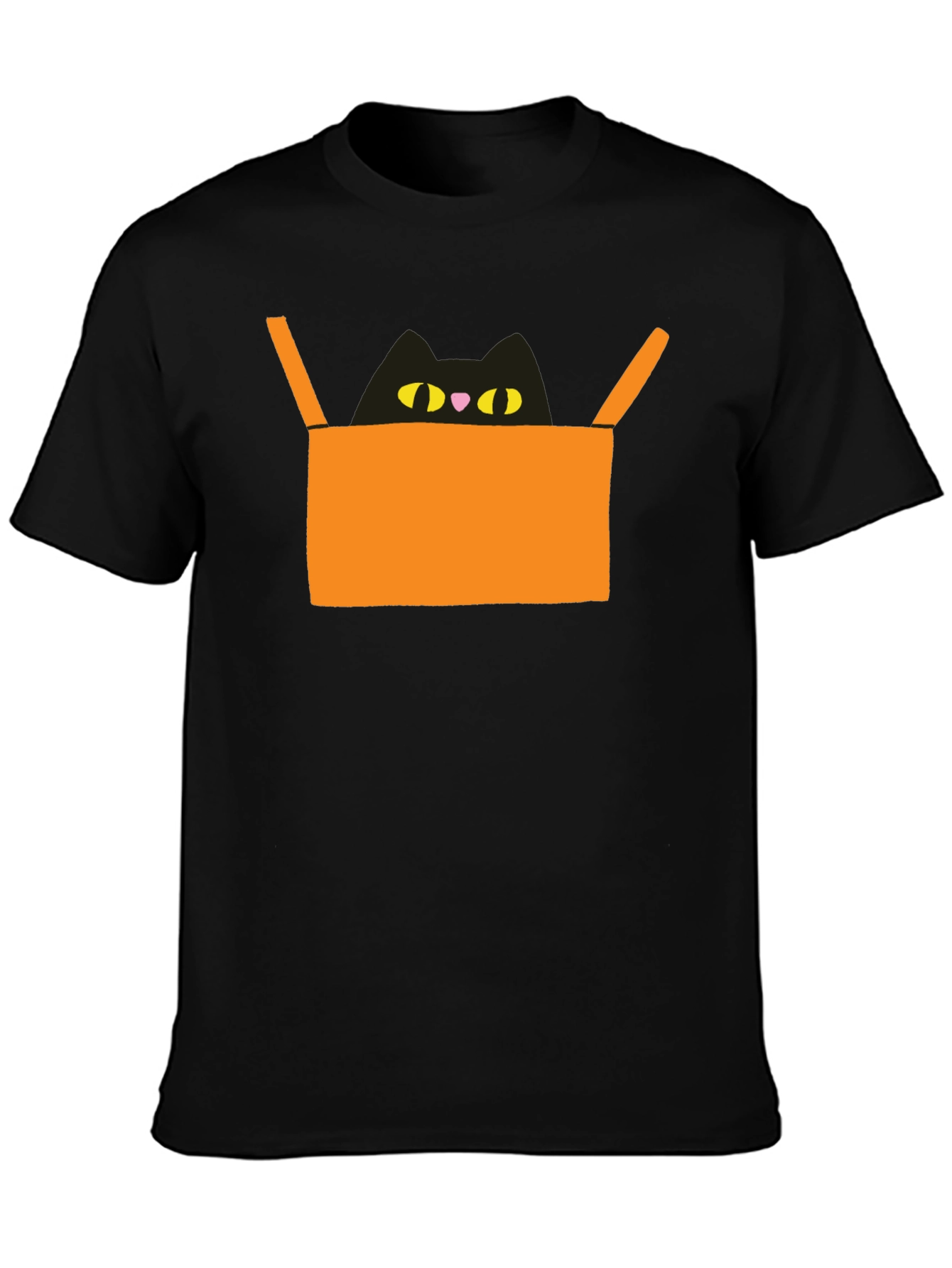 Cat in Box Graphic Tee - Unique Design