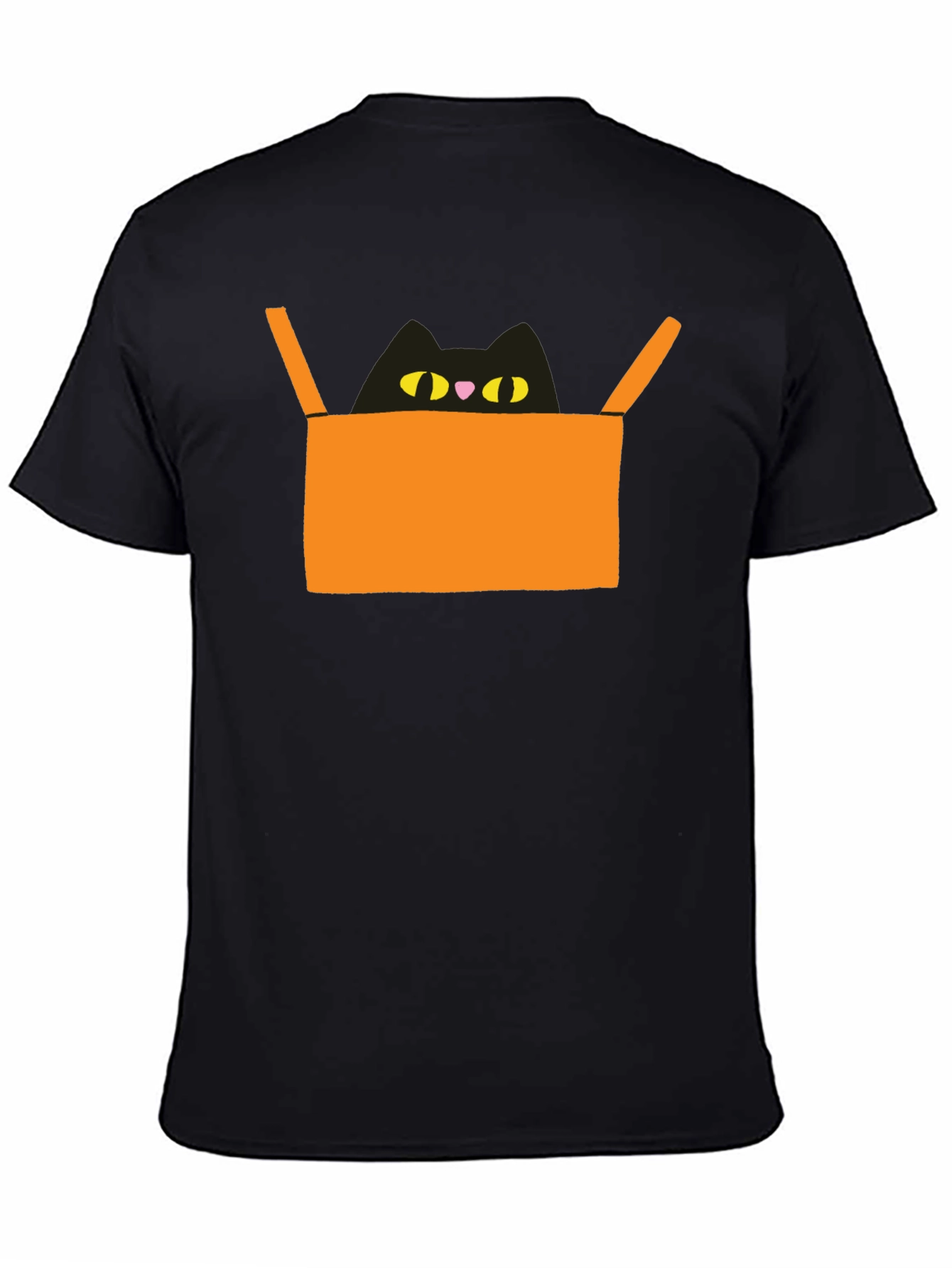 Cat in Box Graphic Tee - Unique Design