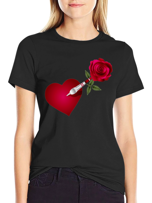 Heart & Rose Dart Graphic Tee