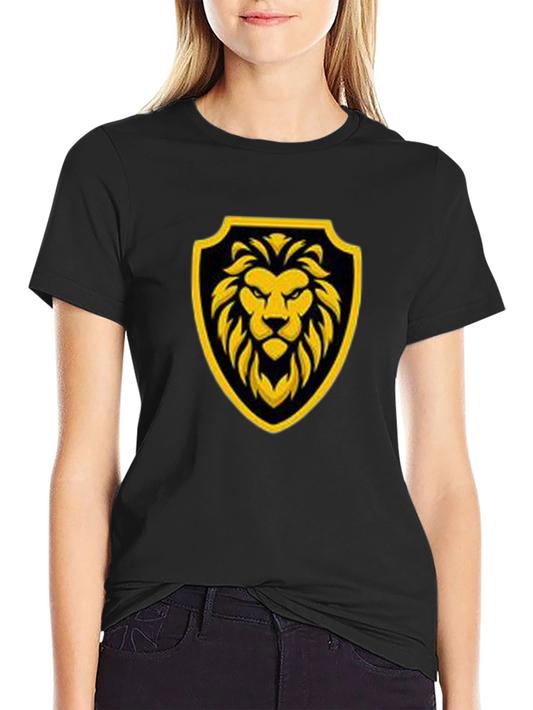 Lion Crest Graphic Black T-Shirt