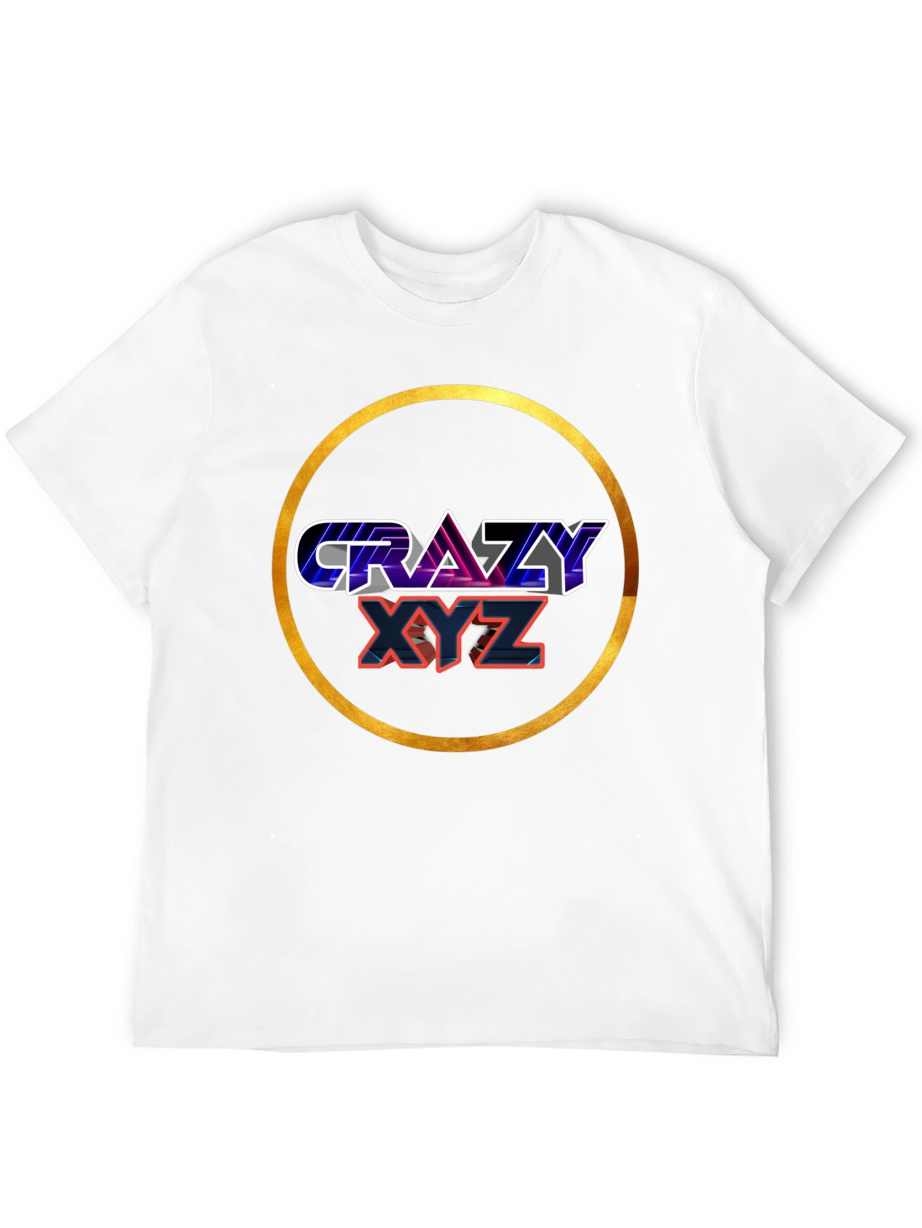 Crazy XYZ Graphic T-Shirt - Black