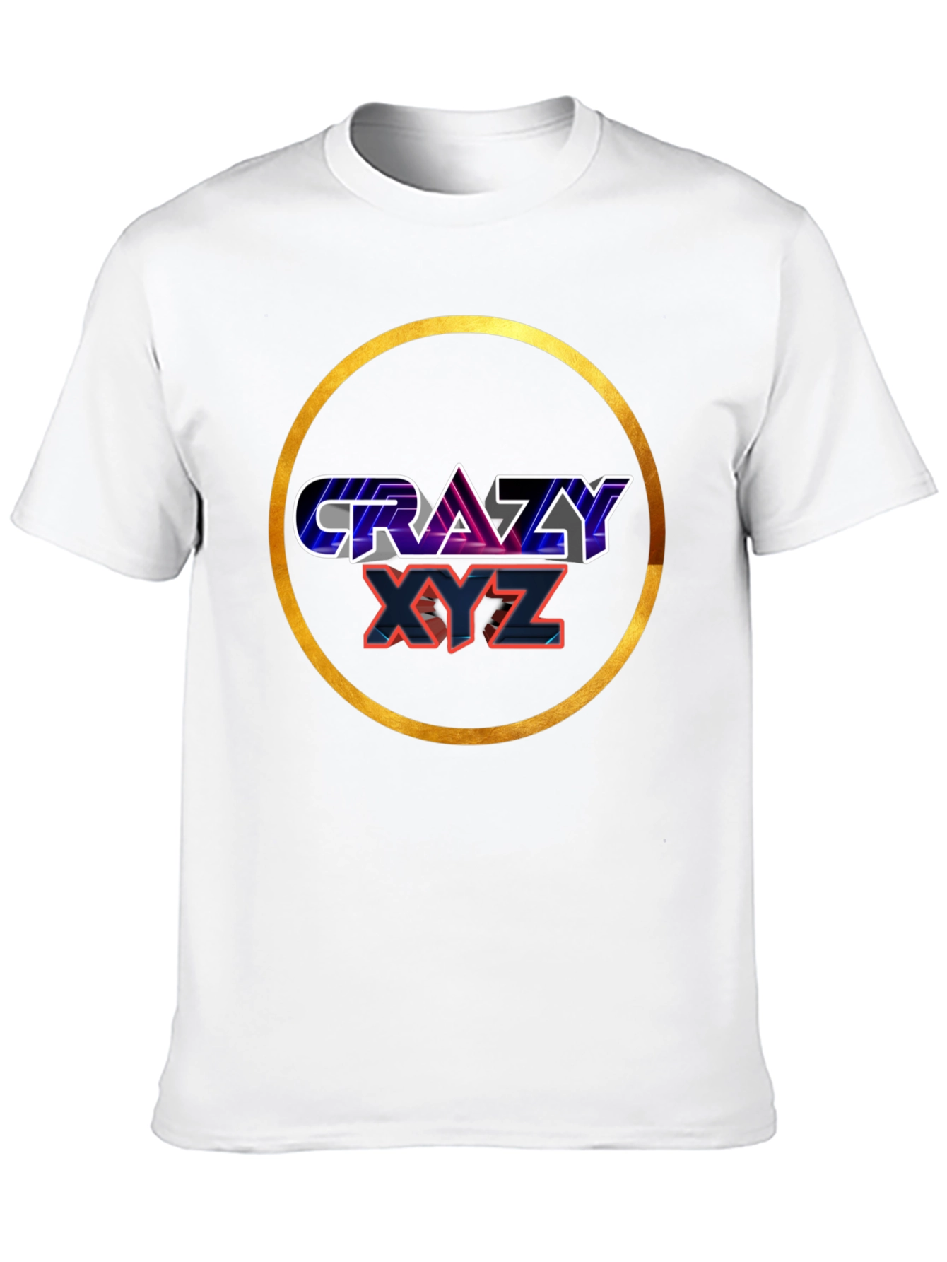 Crazy XYZ Graphic T-Shirt - Black