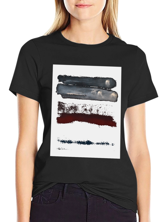 Abstract Brushstroke Graphic Tee - Modern Art Shirt