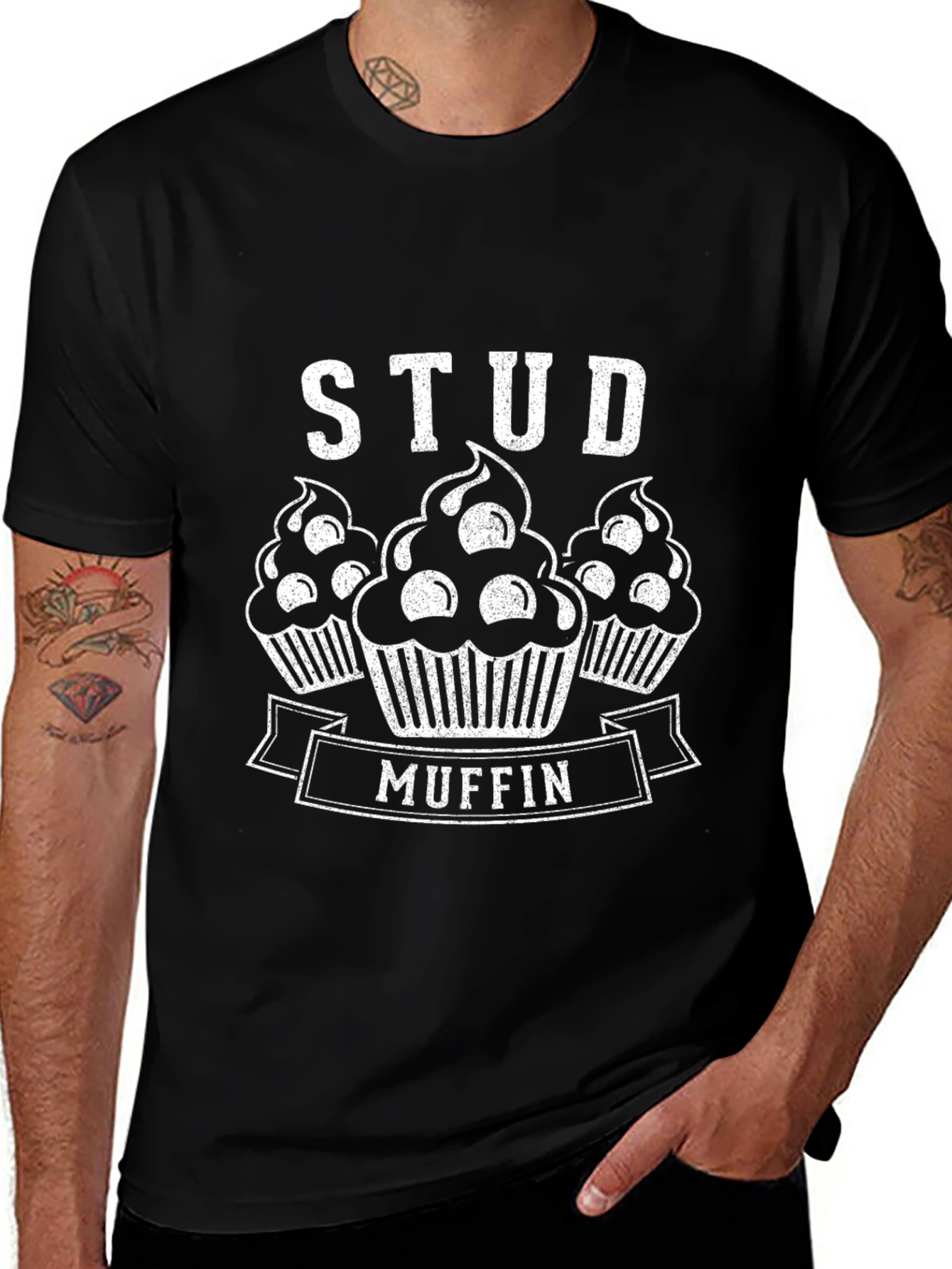 Stud Muffin Graphic T-Shirt - Fun Novelty Tee