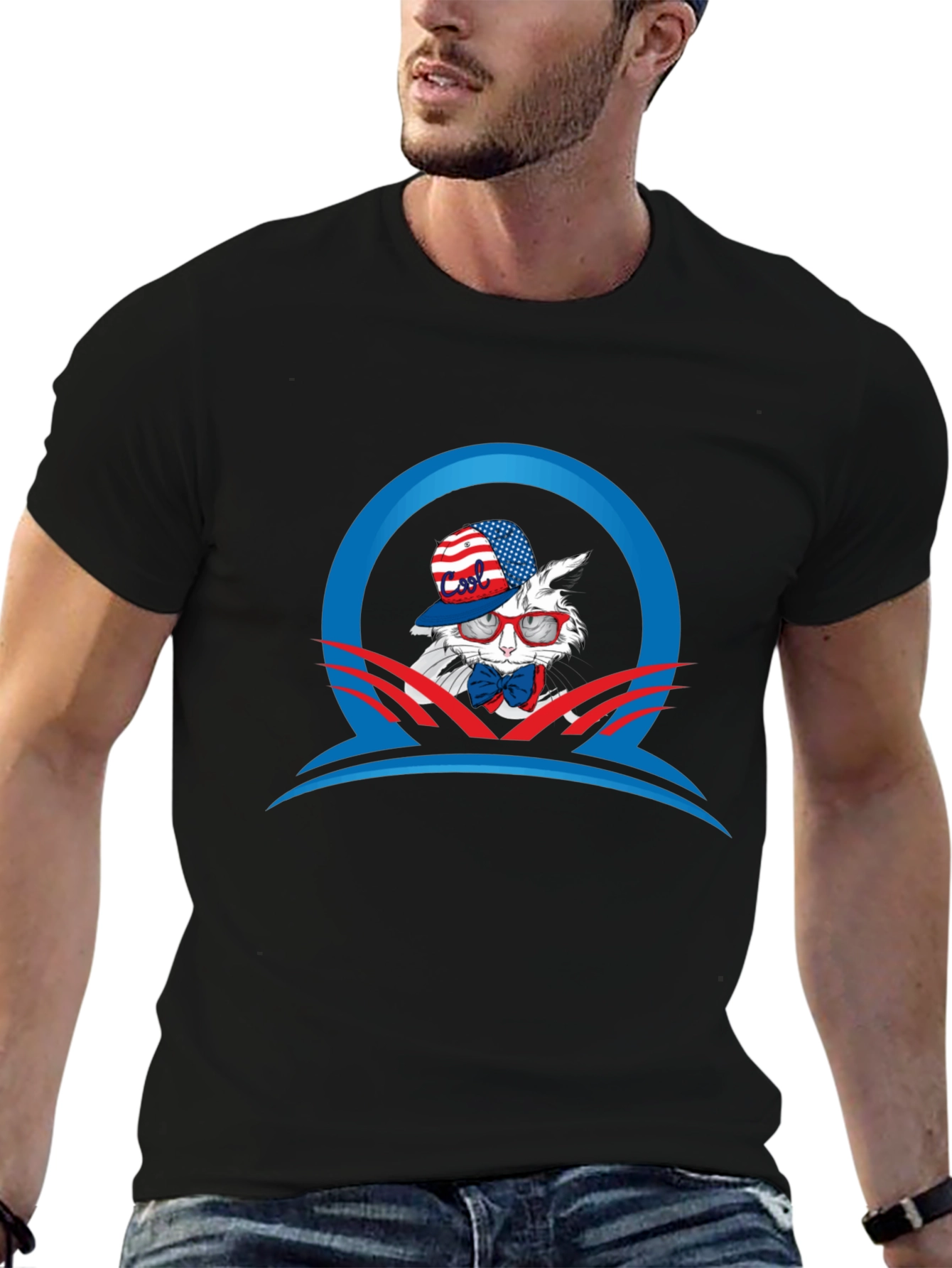 Patriotic Rabbit Graphic Tee