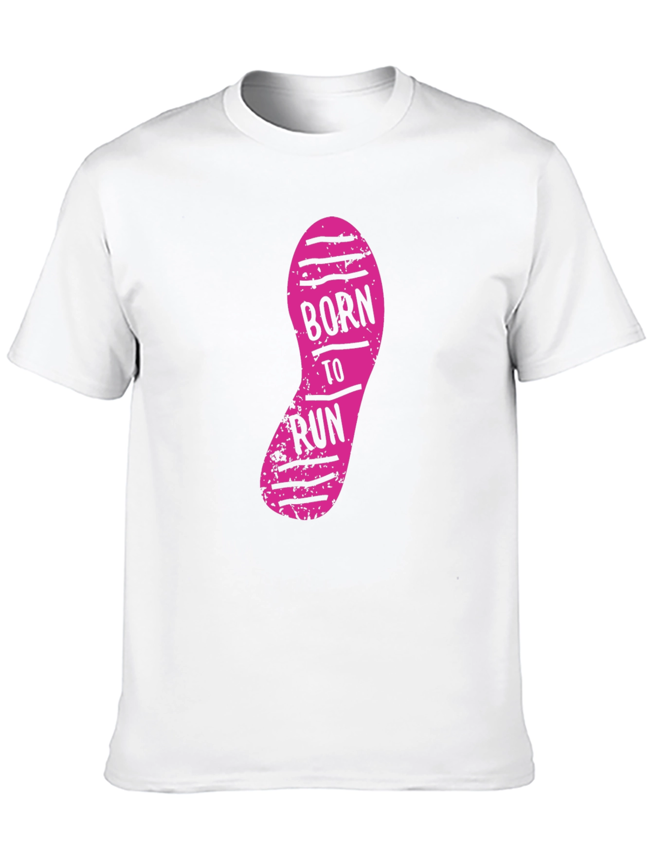 Born to Run Graphic Print Black T-Shirt