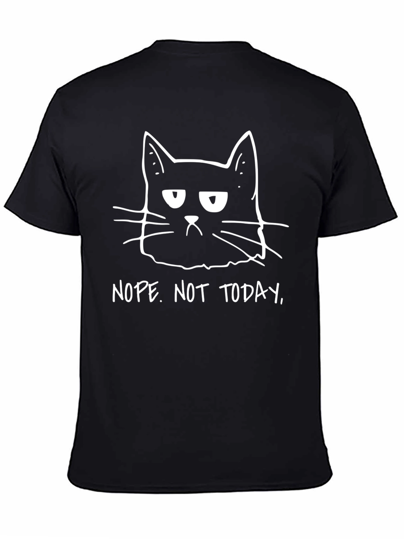 Grumpy Cat Tee - Nope. Not Today Slogan T-Shirt