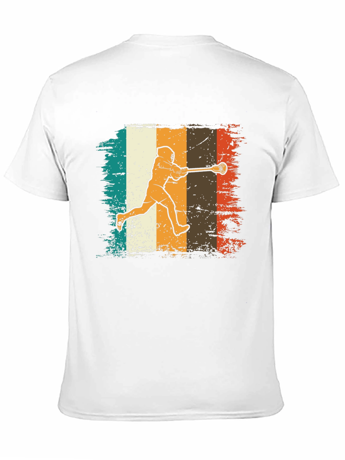 Retro Lacrosse Player Graphic Tee