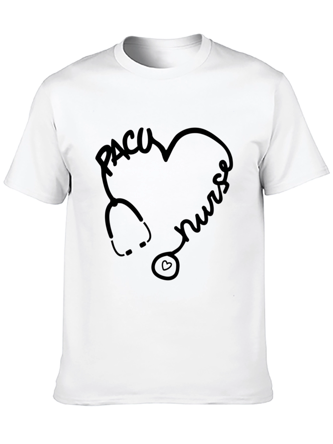 PACU Nurse Stethoscope Heart T-Shirt