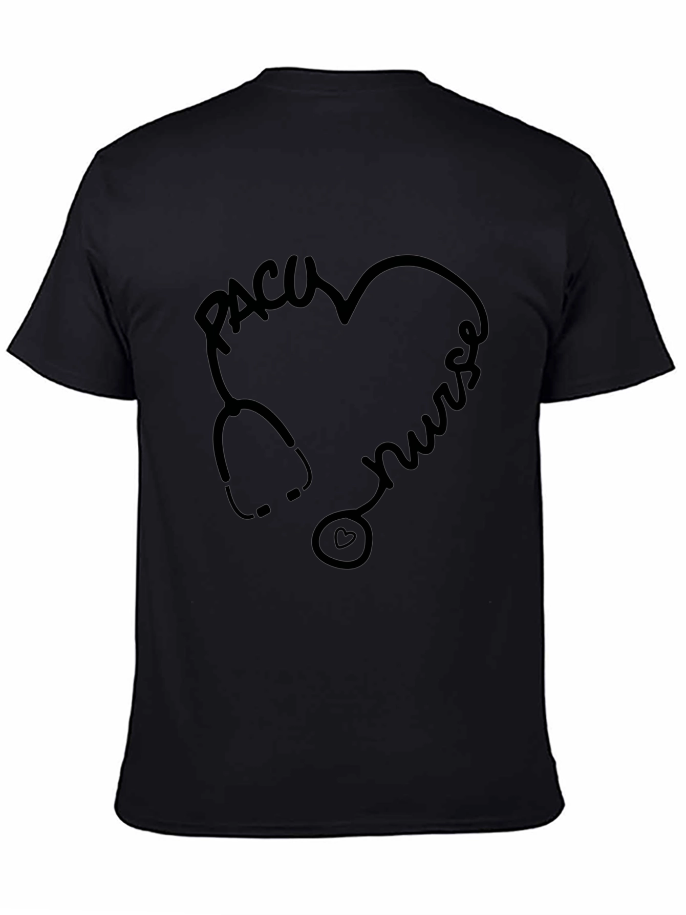 PACU Nurse Stethoscope Heart T-Shirt