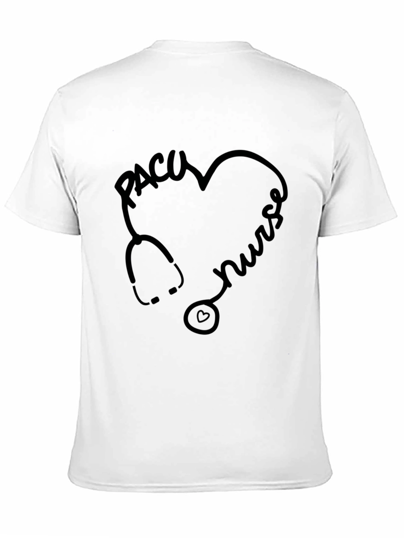 PACU Nurse Stethoscope Heart T-Shirt