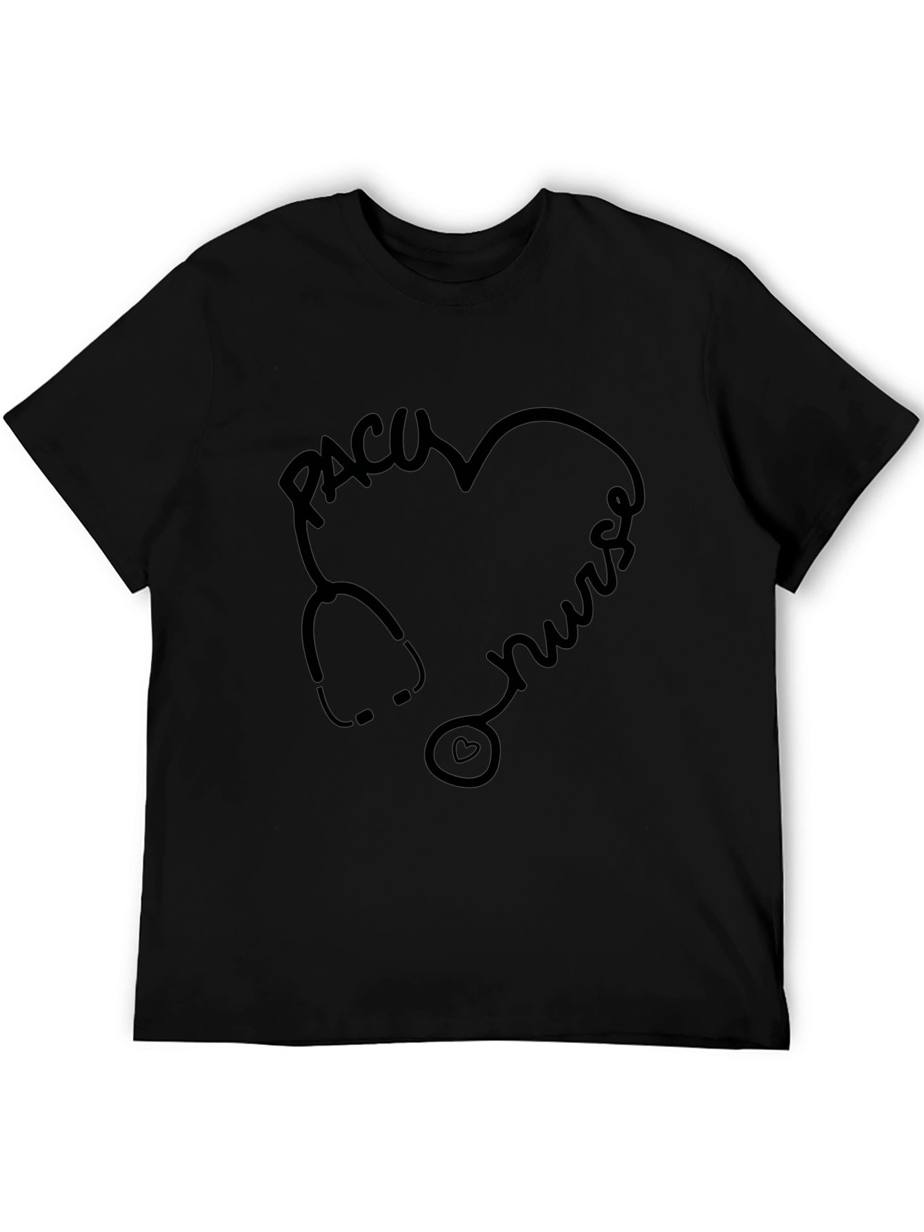 PACU Nurse Stethoscope Heart T-Shirt