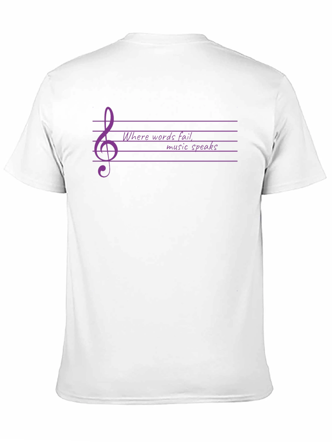 Music Speaks Graphic T-Shirt - Black