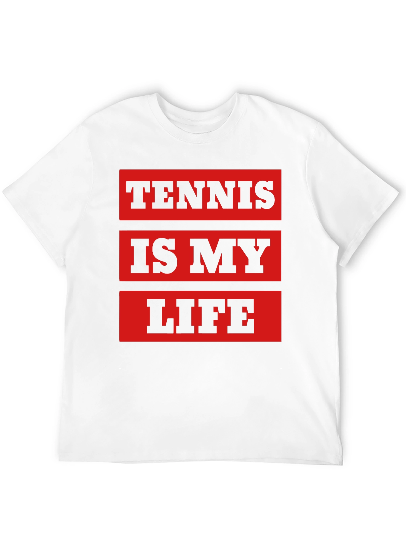 Tennis Is My Life T-Shirt - Black
