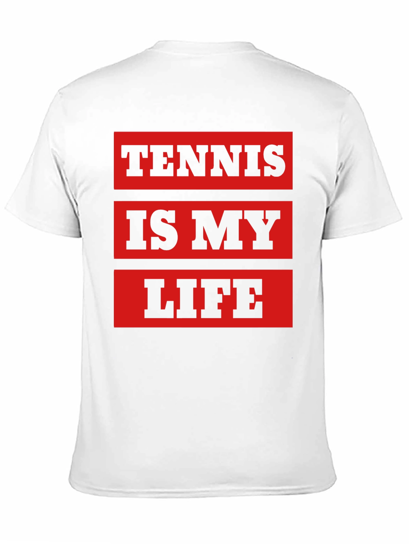 Tennis Is My Life T-Shirt - Black