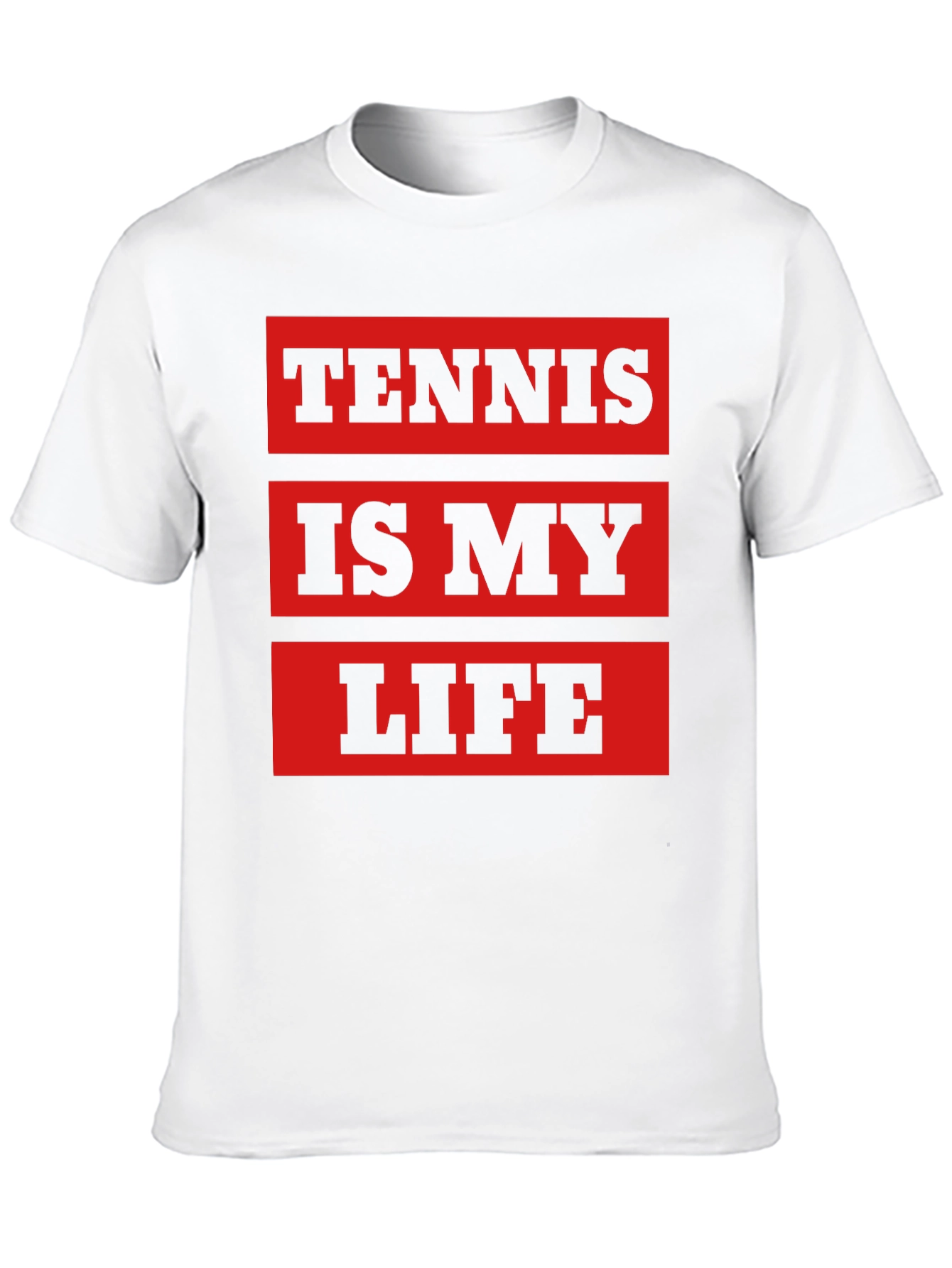 Tennis Is My Life T-Shirt - Black