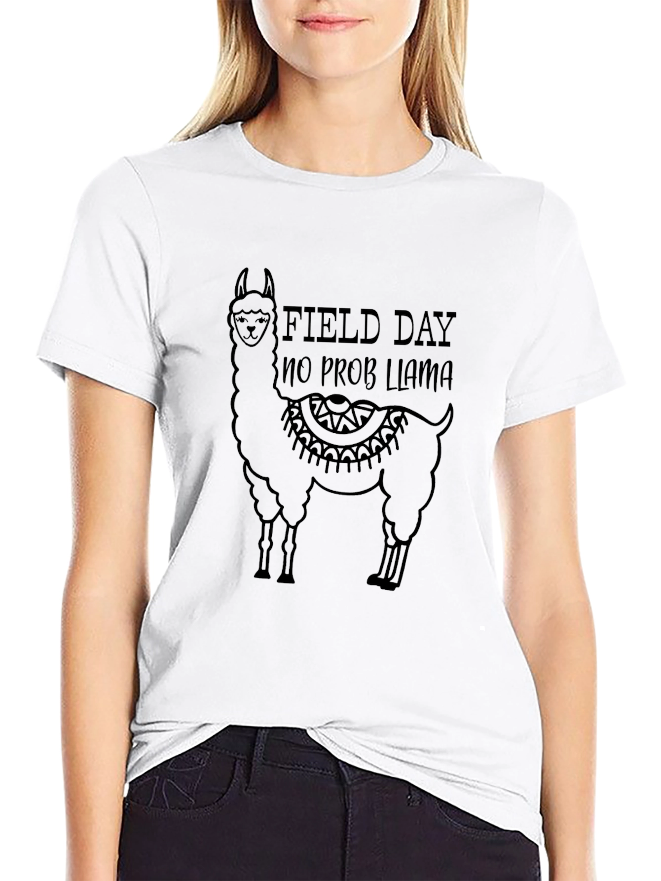 Field Day No Prob Llama Black T-Shirt