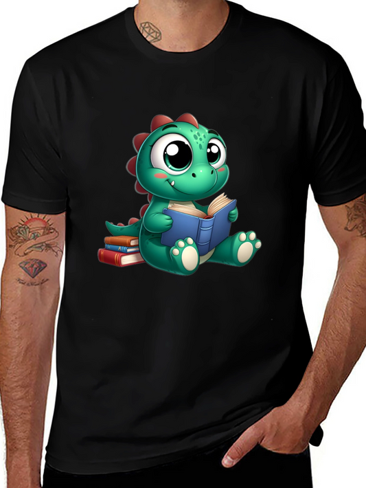Cute Dino Reading Book T-Shirt