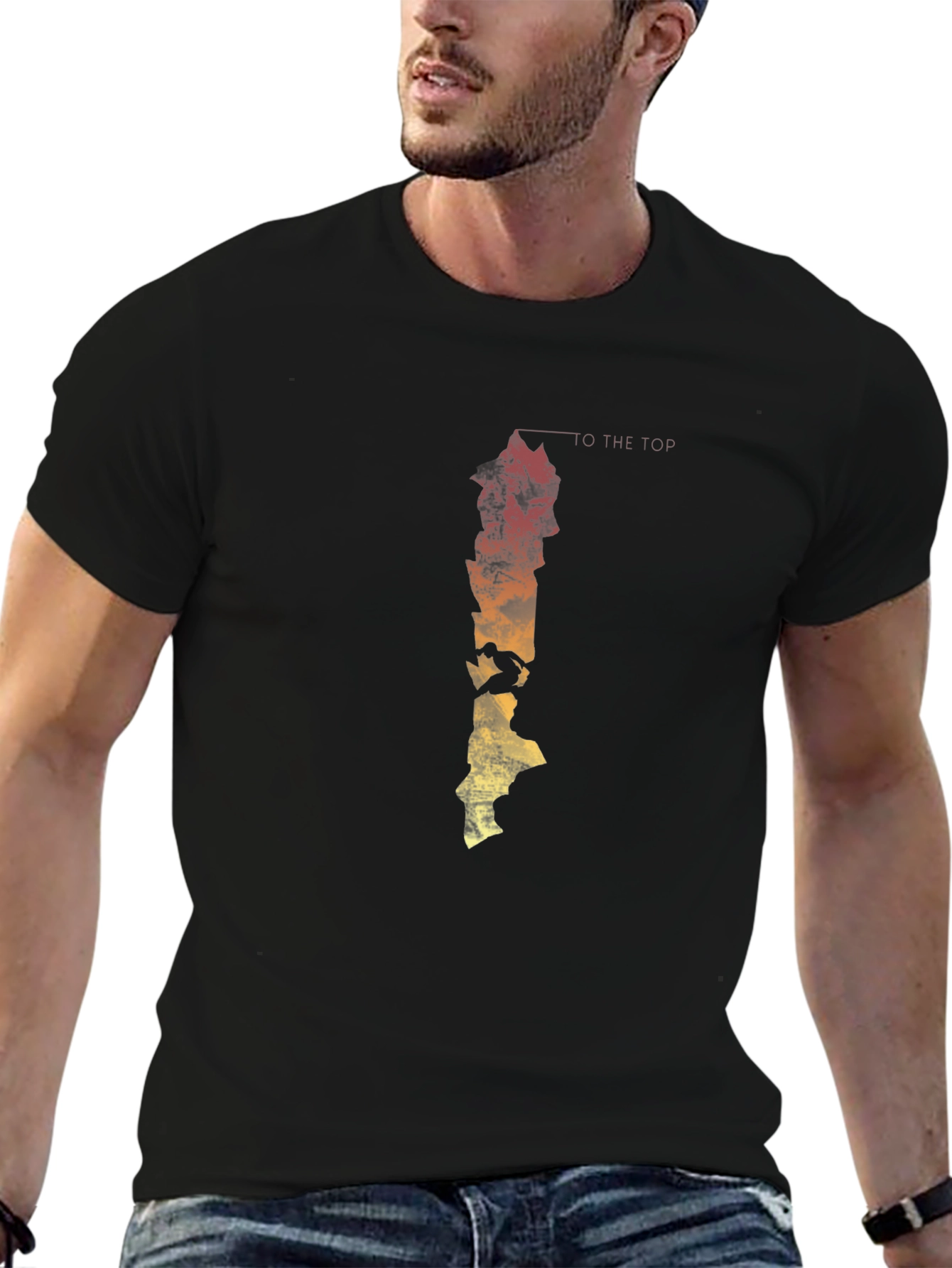 To The Top Graphic Tee - Black