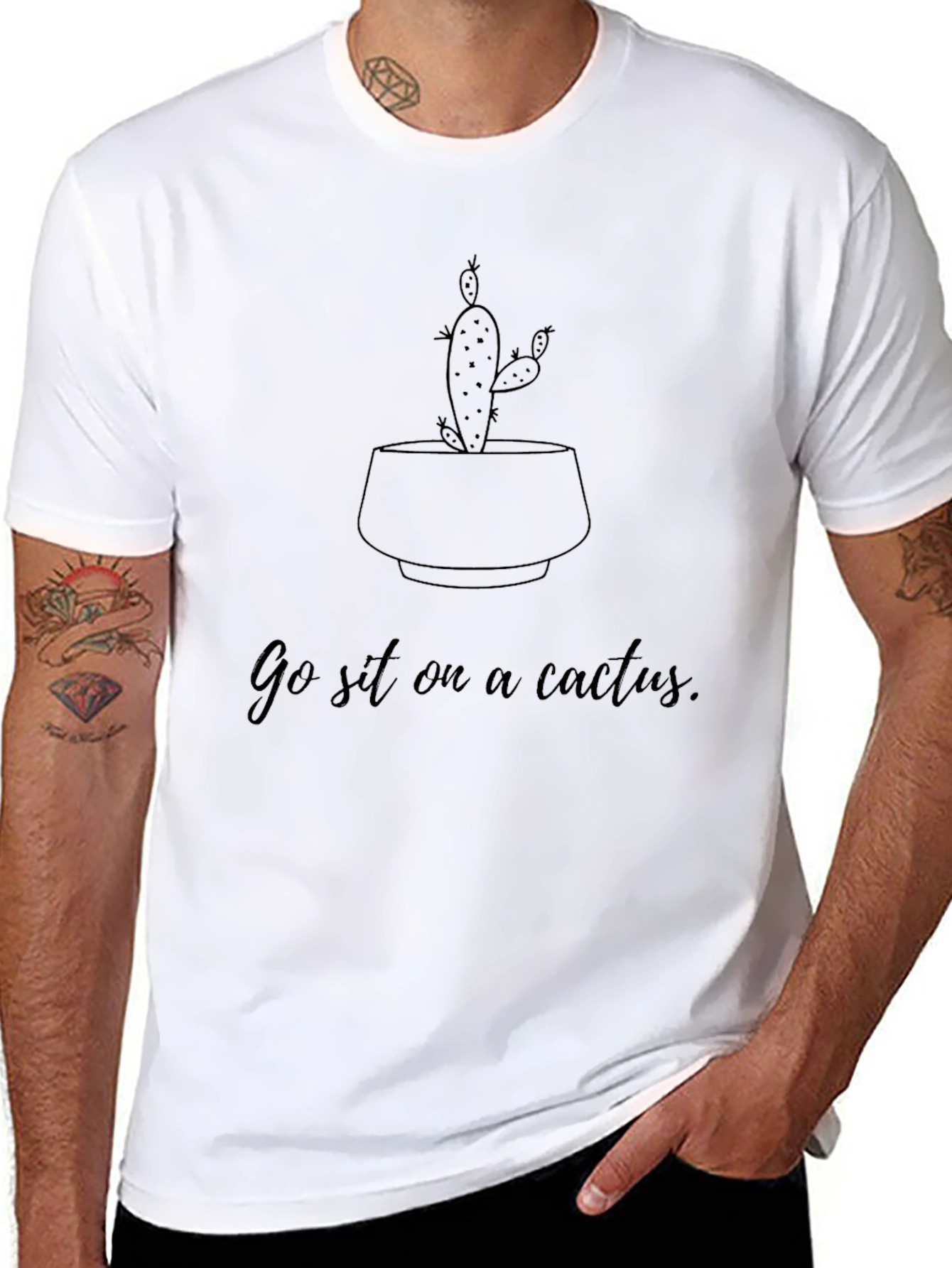 Go Sit on a Cactus Graphic Tee