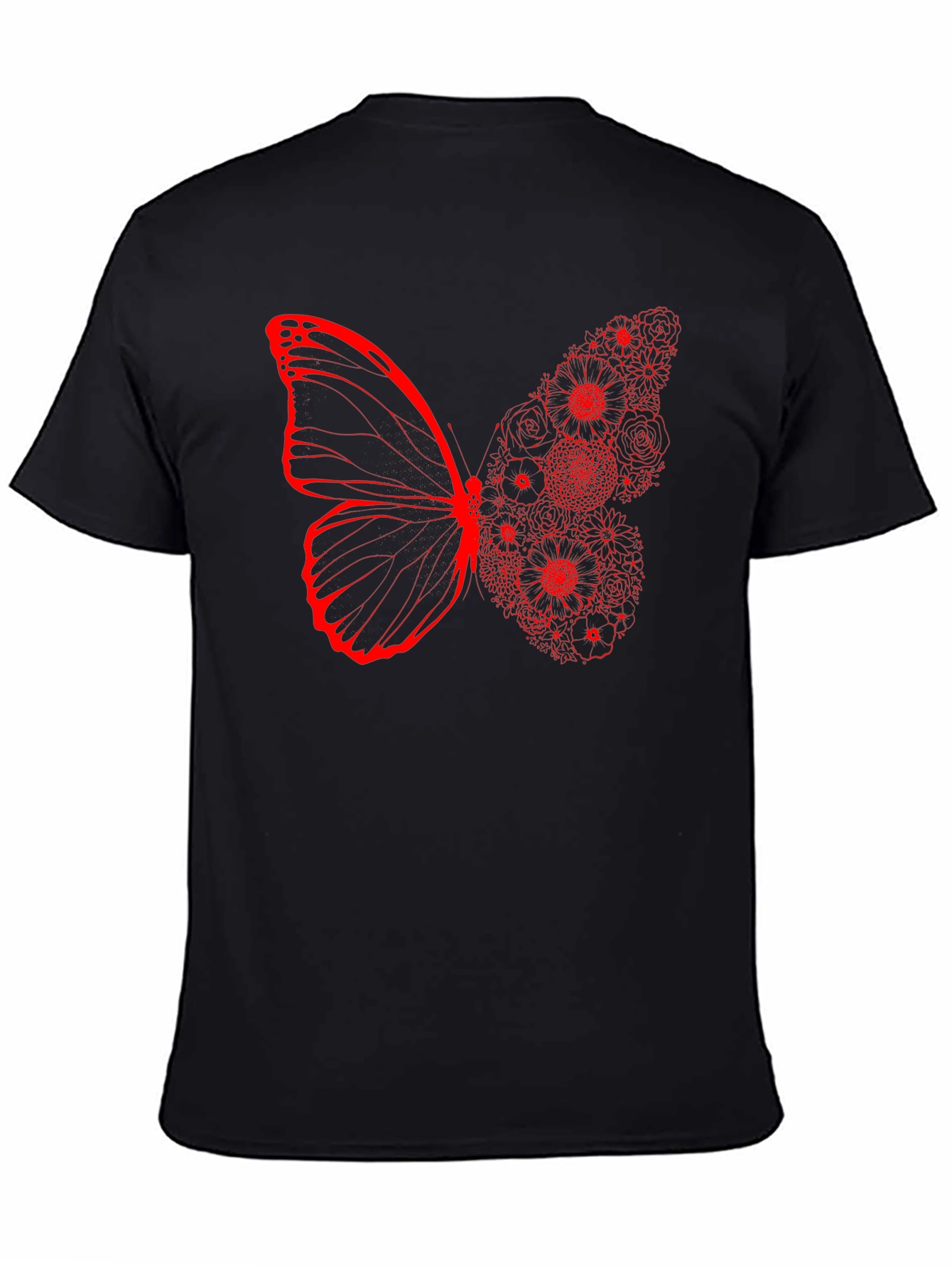 Butterfly Floral Graphic Print Tee