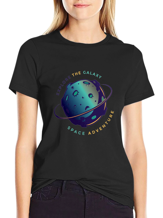 Explore the Galaxy Space Adventure Black T-Shirt