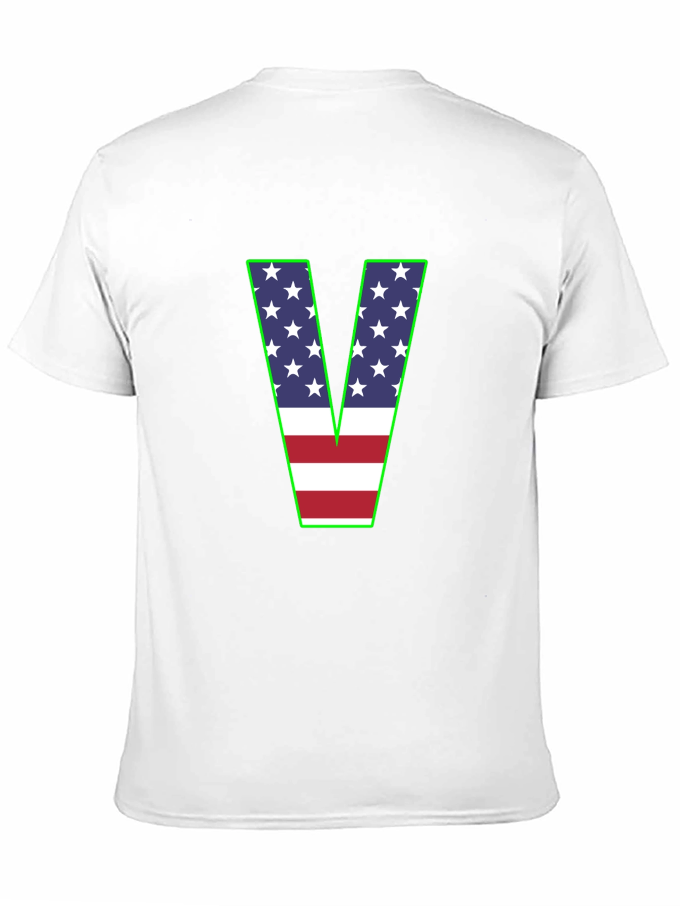American Flag V-Neck T-Shirt