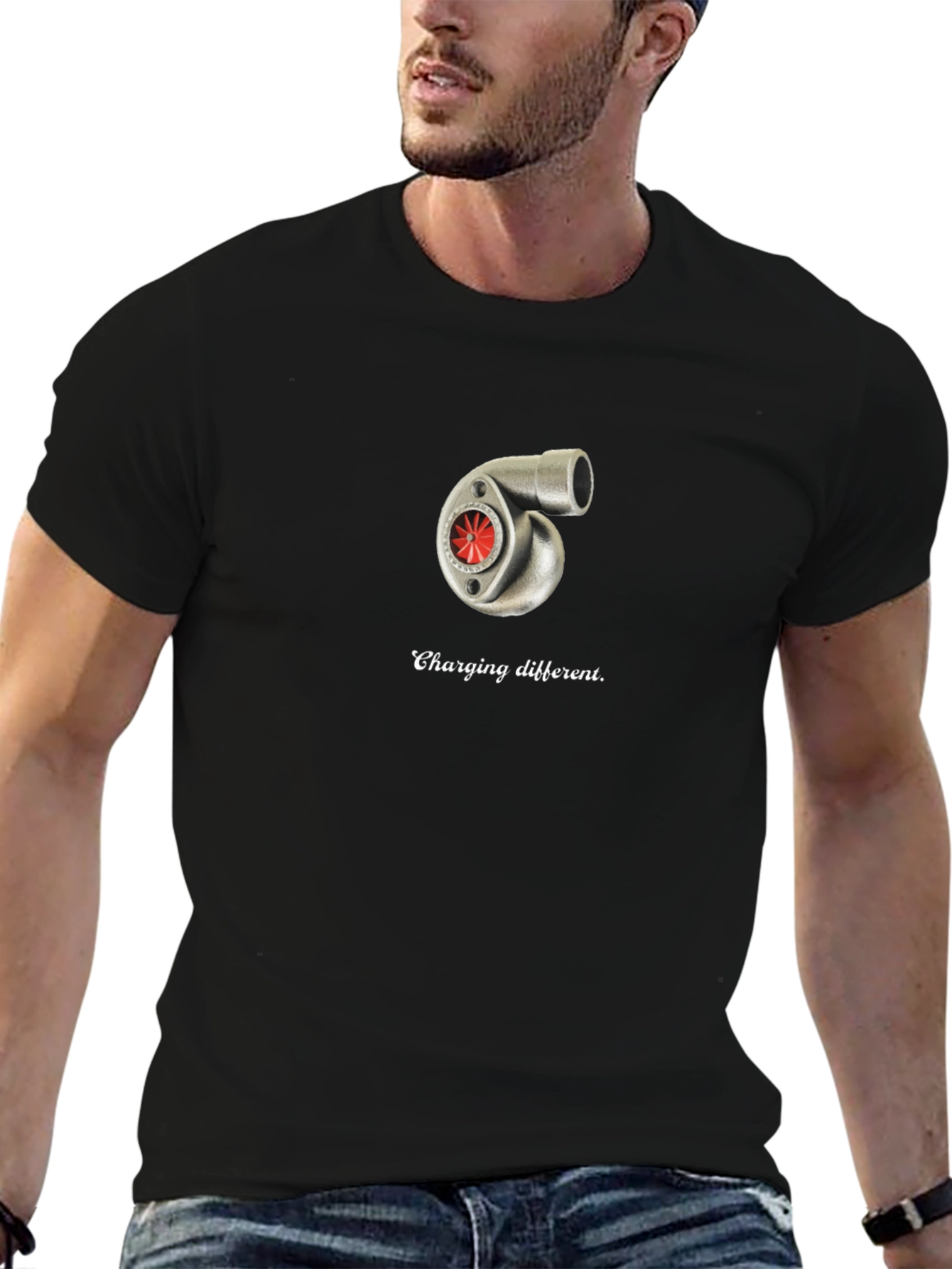 Charging Different T-Shirt - Turbo Design