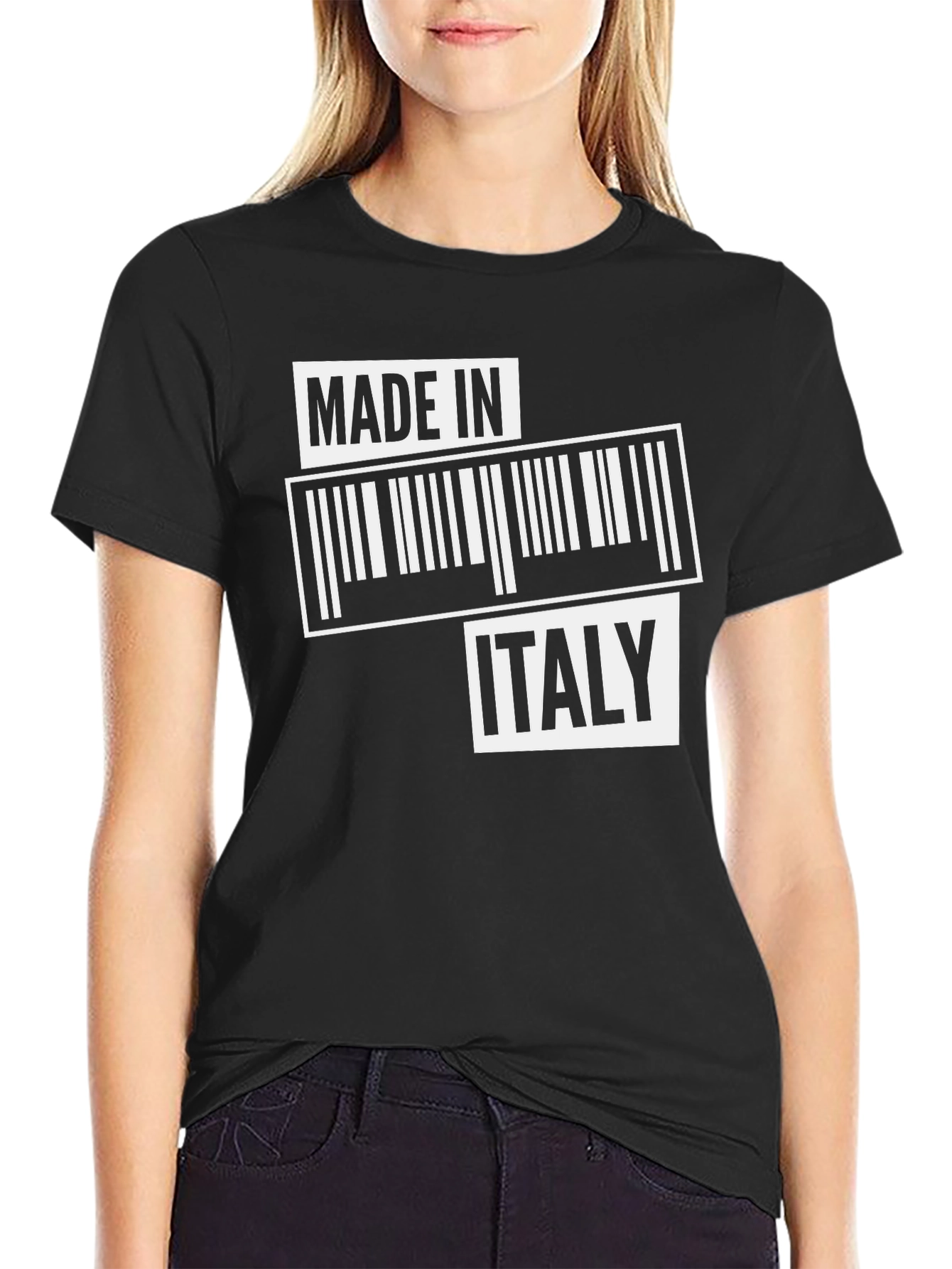 Made In Italy Barcode T-Shirt