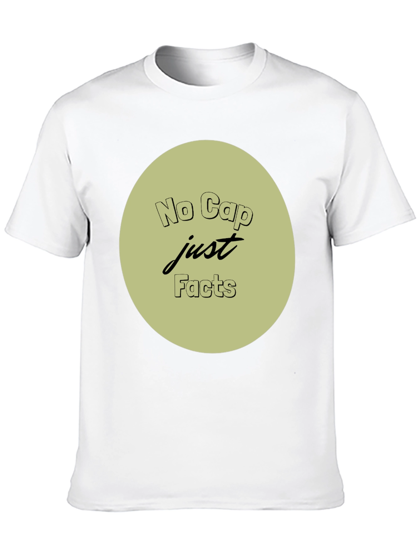 No Cap Just Facts Crew Neck T-Shirt
