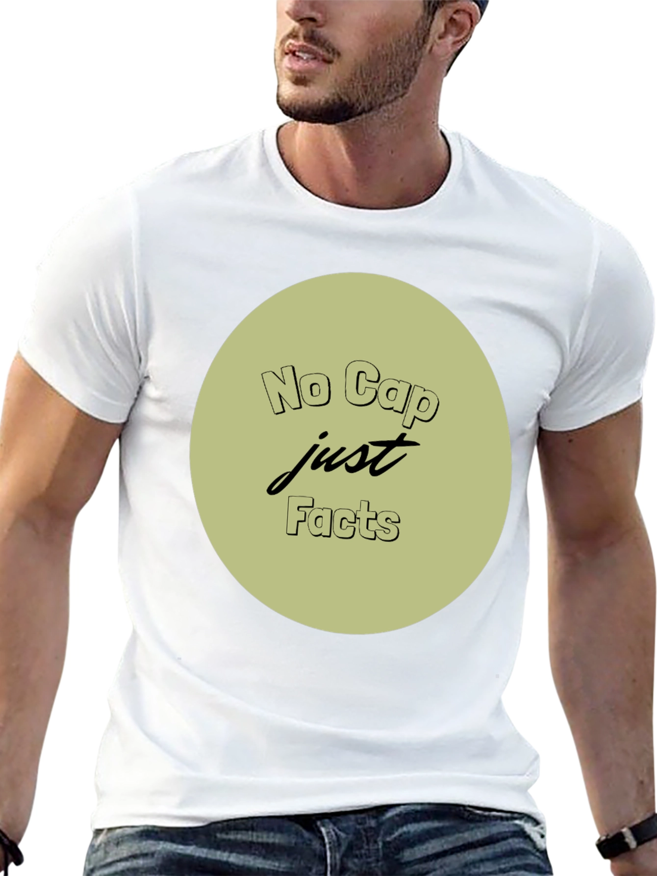 No Cap Just Facts Crew Neck T-Shirt