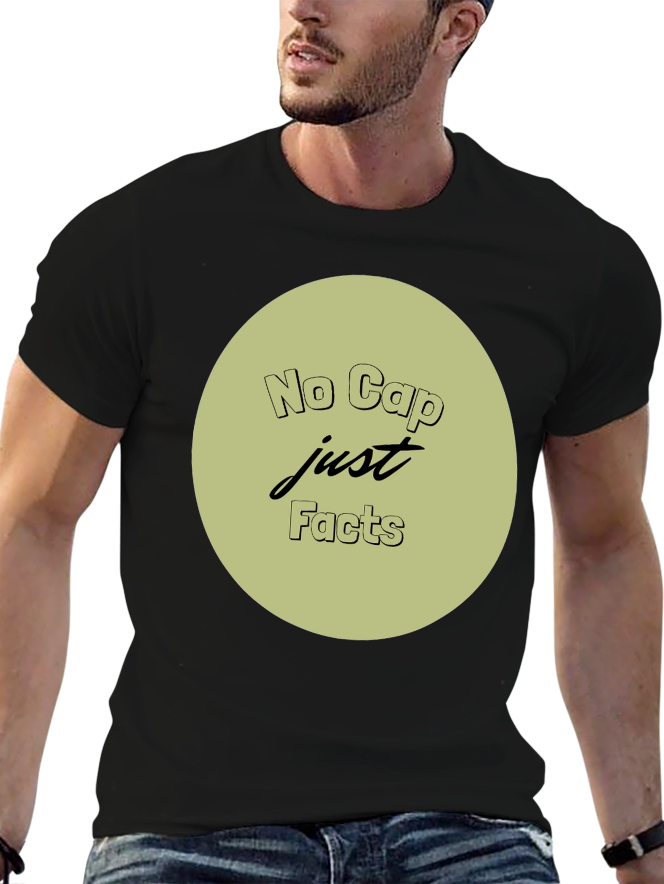 No Cap Just Facts Crew Neck T-Shirt