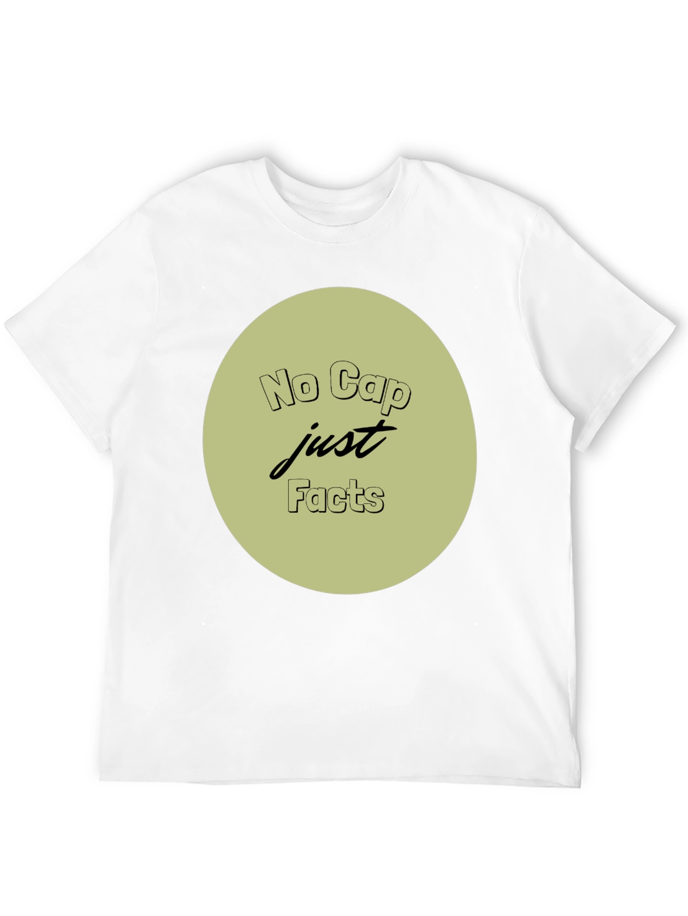 No Cap Just Facts Crew Neck T-Shirt