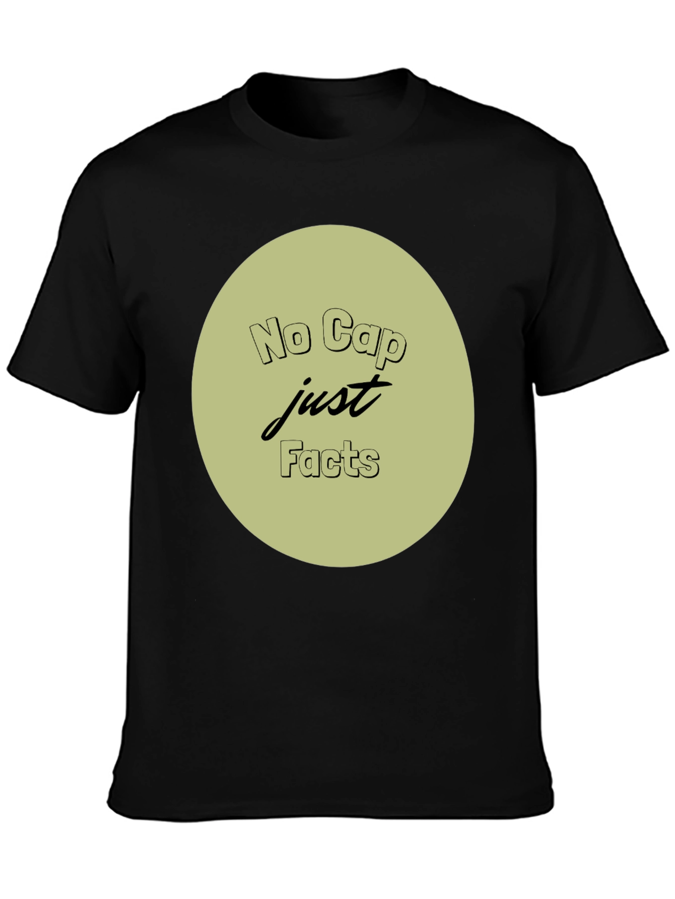 No Cap Just Facts Crew Neck T-Shirt