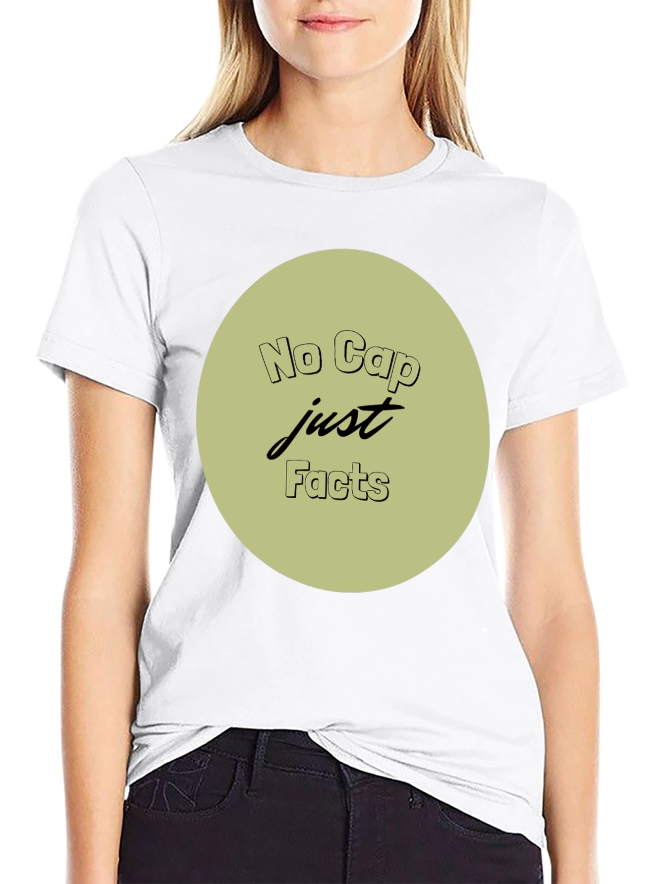 No Cap Just Facts Crew Neck T-Shirt