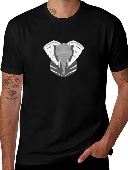Elephant Graphic Tee - Black Cotton
