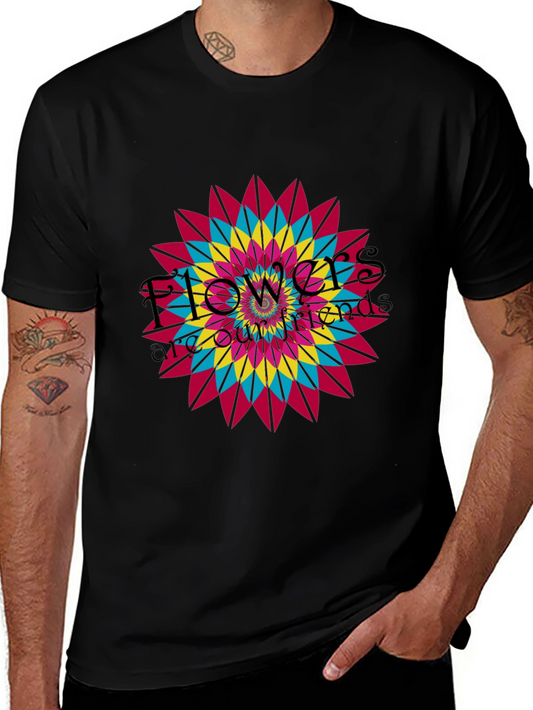 Floral Mandala Graphic T-Shirt - Vibrant Design