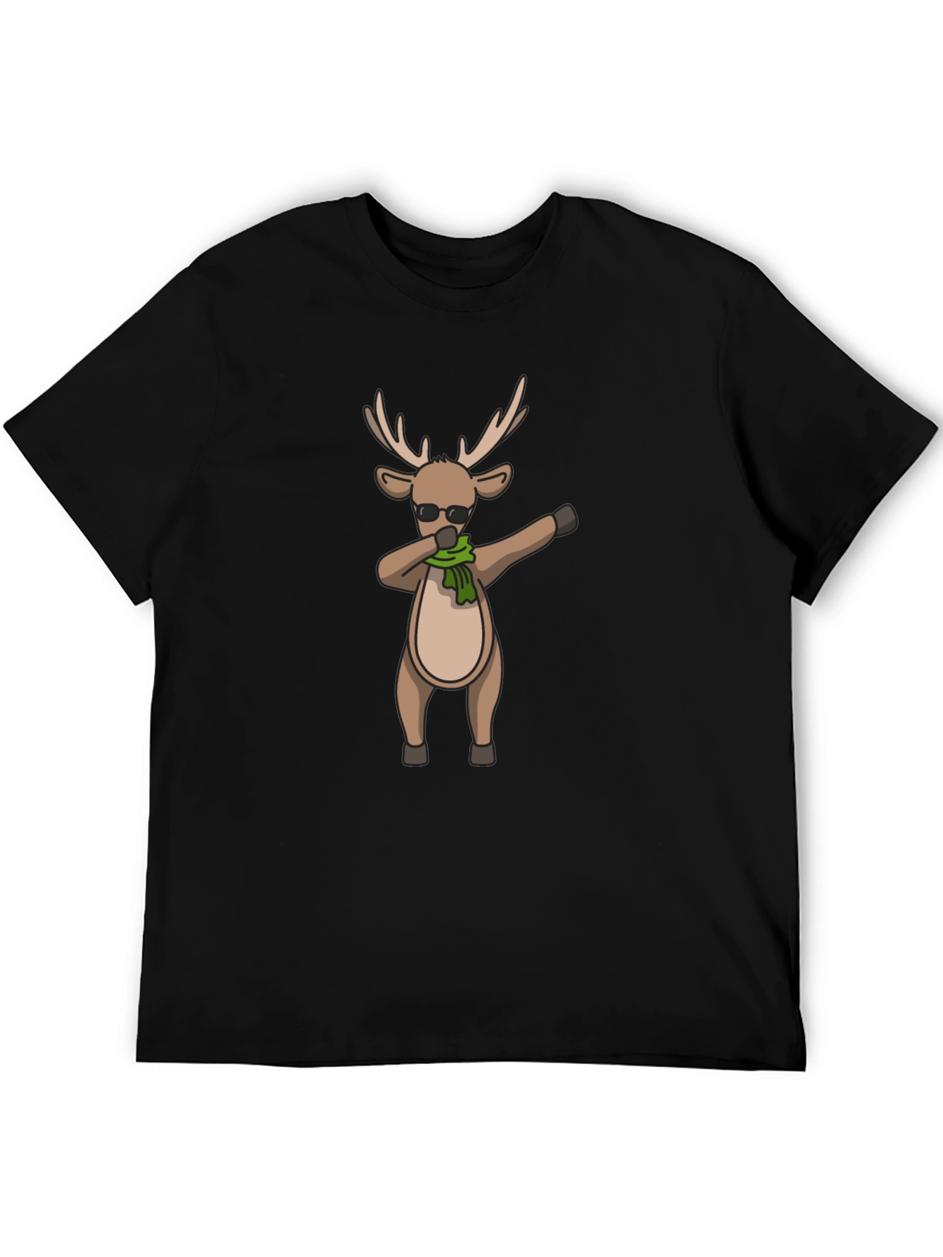 Dabbing Reindeer Graphic Tee - Holiday Style